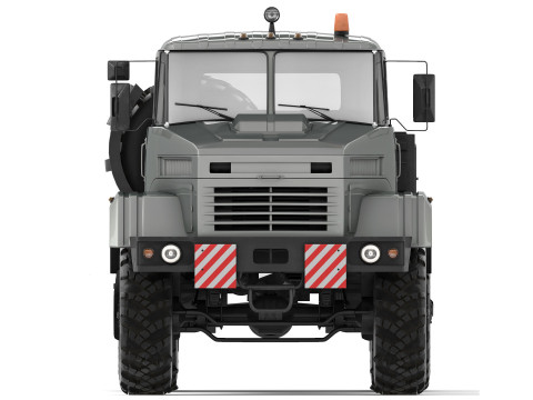 KrAZ 6446 truck tractor 2006 Modèle 3D