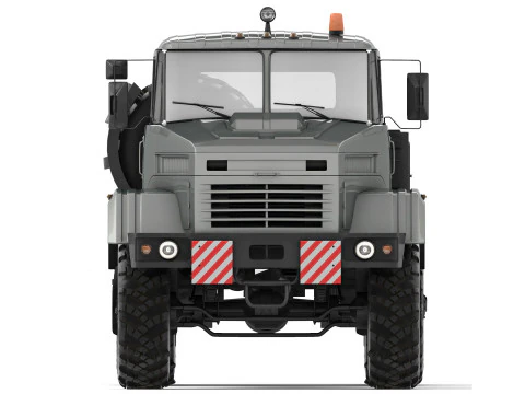 KrAZ 6446 truck tractor 2006 3D Model