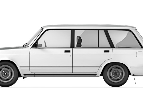 VAZ Lada 2104 1984 3D Модель