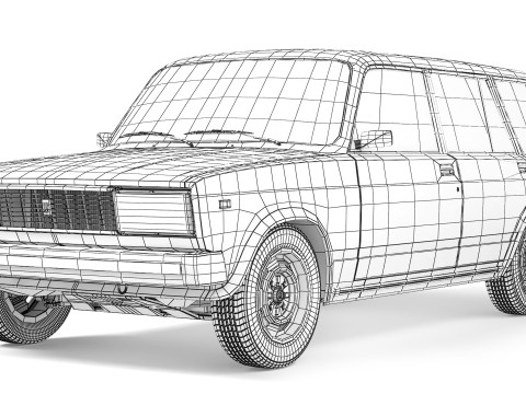 VAZ Lada 2104 1984 3D Модель