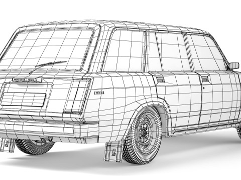 VAZ Lada 2104 1984 3D Модель