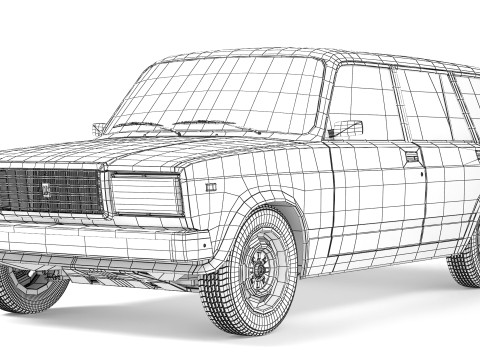 VAZ Lada 21041 2006 3D Model