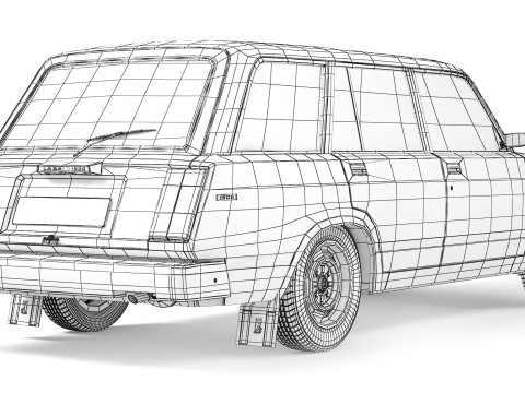 VAZ Lada 21041 2006 3D Model