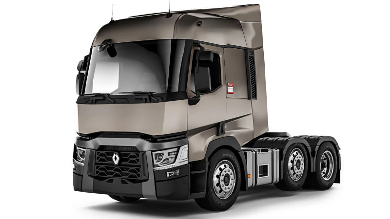 Renault T460 6x2 2015 3D Model .c4d .max .obj .3ds .fbx .stl .blend 