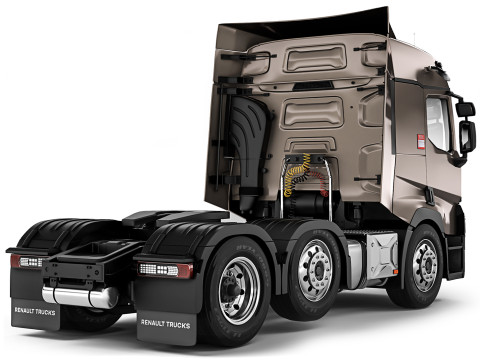 Renault T460 6x2 2015 3D-Modell