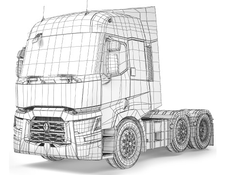 Renault T460 6x2 2015 3D-Modell