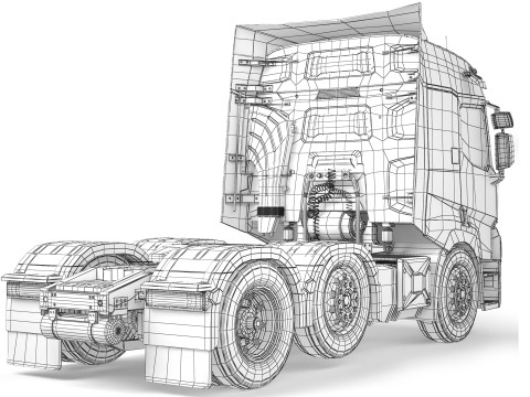Renault T460 6x2 2015 3D-Modell