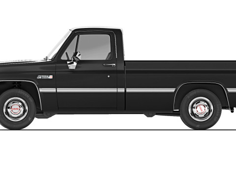 GMC Sierra 1500 1985 3D Модель