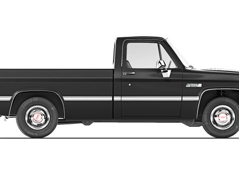 GMC Sierra 1500 1985 3D Модель