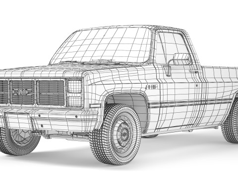 GMC Sierra 1500 1985 3D Модель