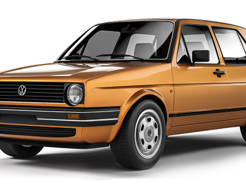 Volkswagen Golf II 5-door 1983 3D Model