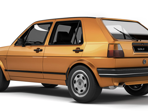 Volkswagen Golf II 5-door 1983 3D-Modell