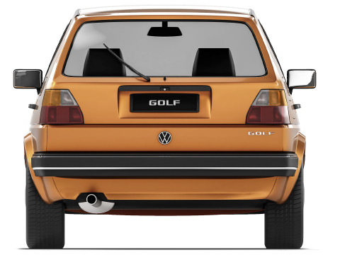 Volkswagen Golf II 5-door 1983 3D-Modell