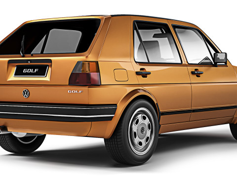 Volkswagen Golf II 5-door 1983 3D-Modell