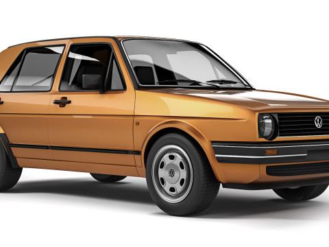 Volkswagen Golf II 5-door 1983 3D-Modell