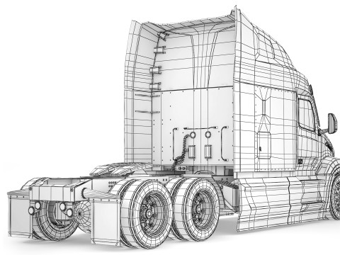 Peterbilt 579 Ultraloft 2025 Modello 3D