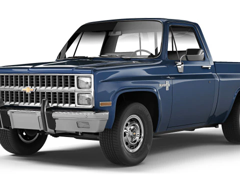 Chevrolet C10 Silverado 1982 Model 3D