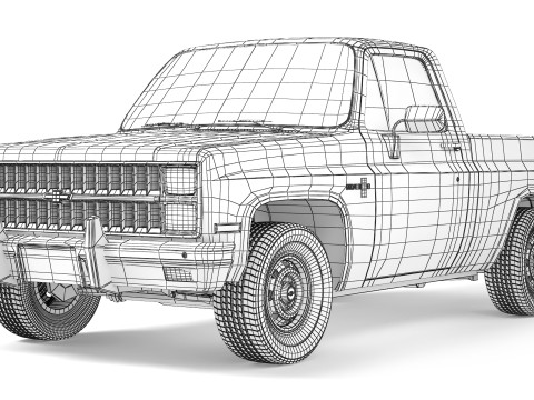 Chevrolet C10 Silverado 1982 3D-Modell