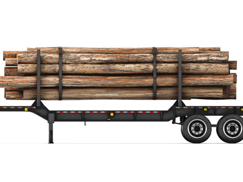 McLendon log 42 Trailer 2023 Modello 3D
