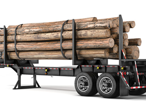 McLendon log 42 Trailer 2023 Modello 3D