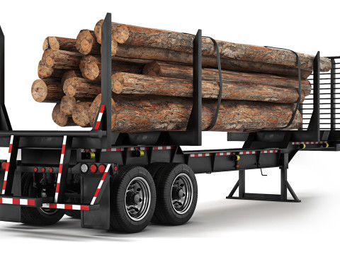 McLendon log 42 Trailer 2023 Modello 3D