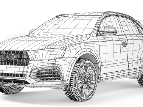 Audi Q3 TFSI 2015 3D Model