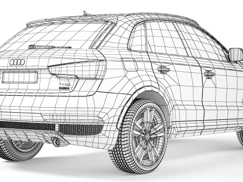 Audi Q3 TFSI 2015 3D Model