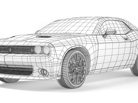 Dodge Challenger SXT 2015 3Dモデル
