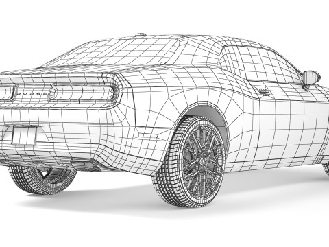 Dodge Challenger SXT 2015 3Dモデル