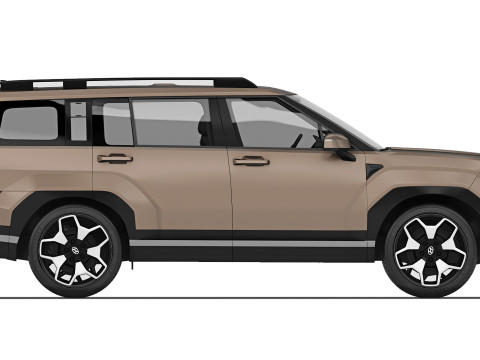 Hyundai Santa Fe 2024 Modelo 3D