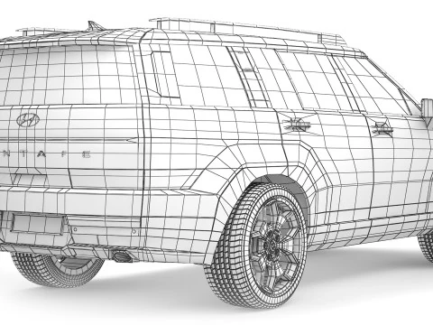 Hyundai Santa F&eacute; 2024 Modelo 3D