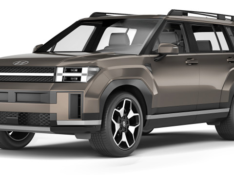 Hyundai Santa Fe 2024 3D Model