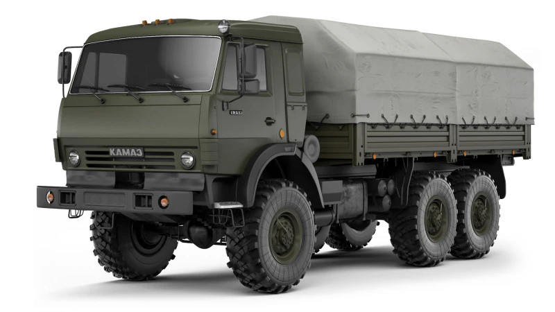 Kamaz 5350 Mustang 2003 3D Model .c4d .max .obj .3ds .fbx .stl .blend 