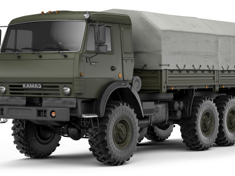 Kamaz 5350 Mustang 2003 Modelo 3D