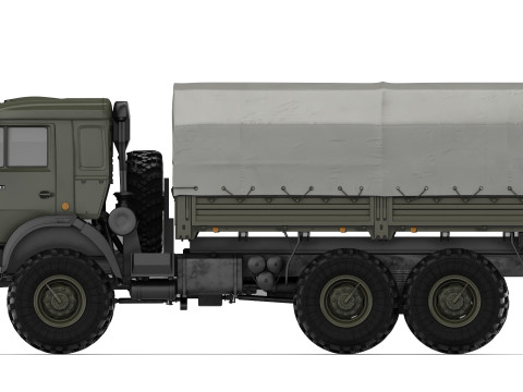 Kamaz 5350 Mustang 2003 Model 3D