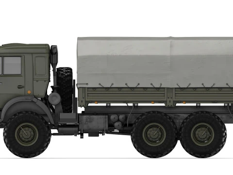 Kamaz 5350 Mustang 2003 3D Model