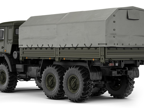 Kamaz 5350 Mustang 2003 Model 3D