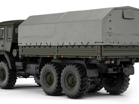 Kamaz 5350 Mustang 2003 3D Model