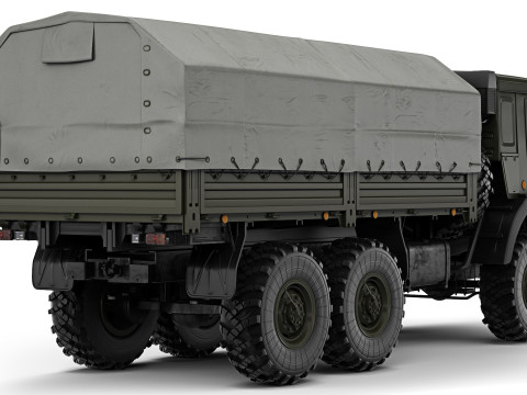 Kamaz 5350 Mustang 2003 Model 3D