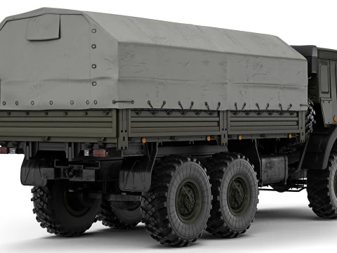 Kamaz 5350 Mustang 2003 3D Model