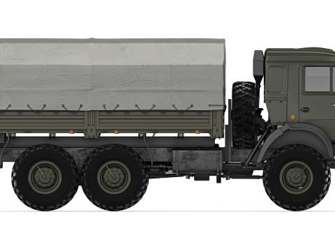 Kamaz 5350 Mustang 2003 Model 3D