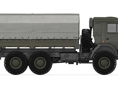 Kamaz 5350 Mustang 2003 3D Model