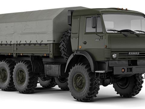 Kamaz 5350 Mustang 2003 Model 3D