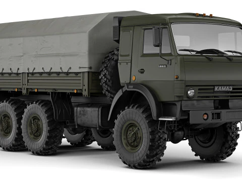 Kamaz 5350 Mustang 2003 3D Model