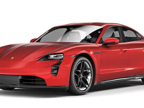 Porsche Taycan GTS 2022 3D Модель