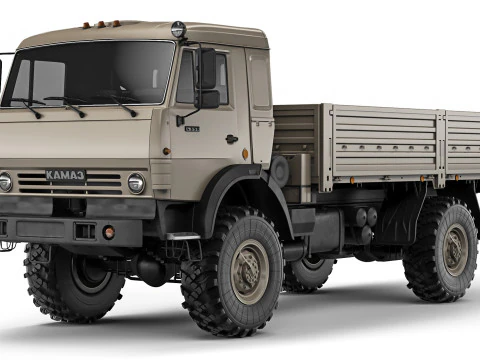 Kamaz 4350 Mustang 2003 Modelo 3D