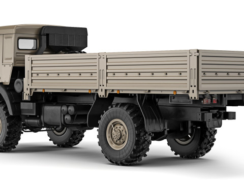 Kamaz 4350 Mustang 2003 3D Model