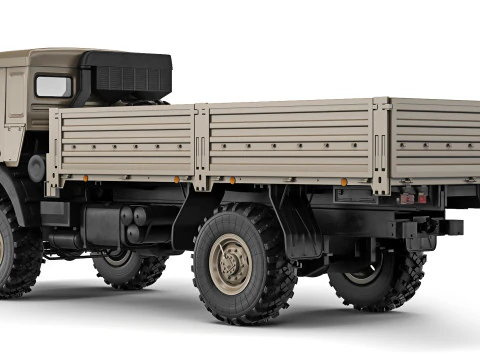 Kamaz 4350 Mustang 2003 3D Model