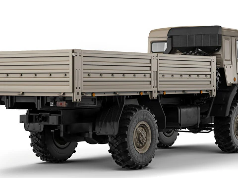 Kamaz 4350 Mustang 2003 3D Model