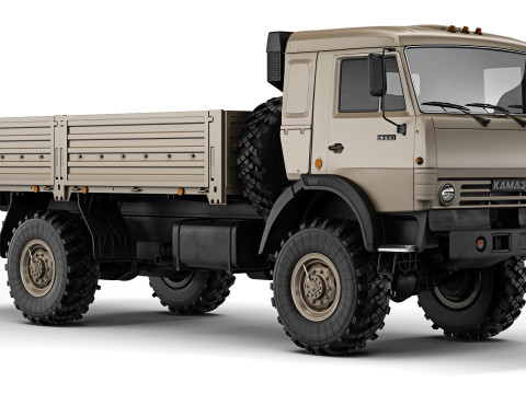 Kamaz 4350 Mustang 2003 3D Model